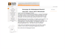Tablet Screenshot of kolpingjugend-kaunitz.de